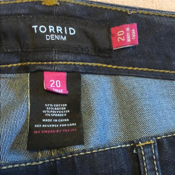 Torrid Curvy Skinny Jeans- Dark Wash - Picture 3 of 3